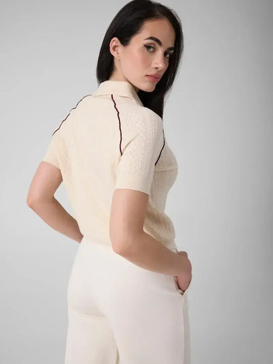 Guess Damen-Poloshirt Schnell Trocknend Kurzärmelig Rose