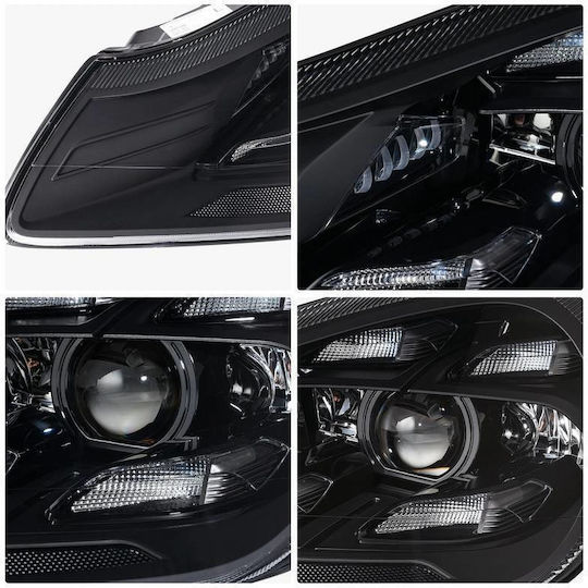 Front Lights Set Porsche Cayenne 957 07-10 Upgrade 2023 Matrix Style LED