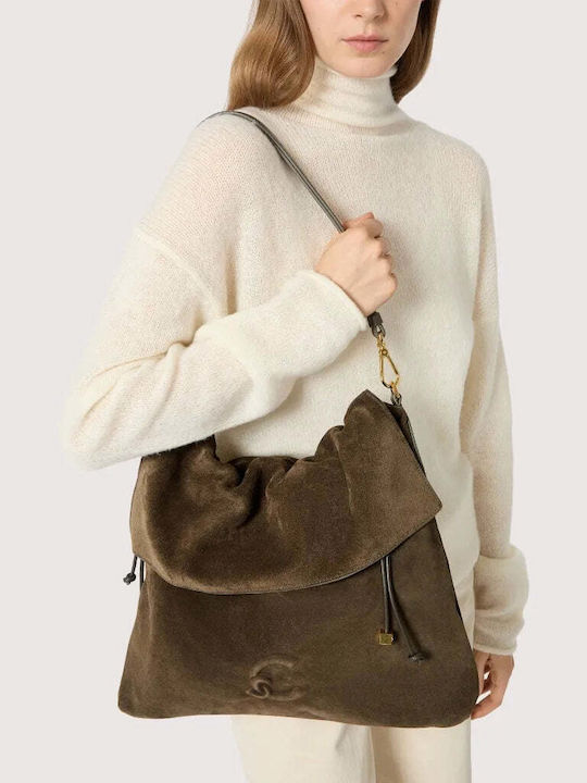Women's Shoulder / Crossbody Bag Suede Fango