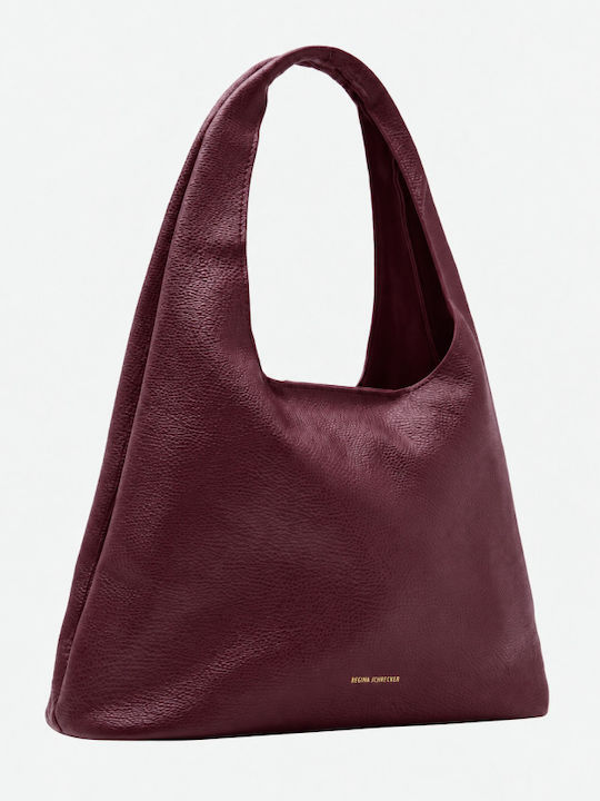 Stil Schultertasche Damen Burgunderrot