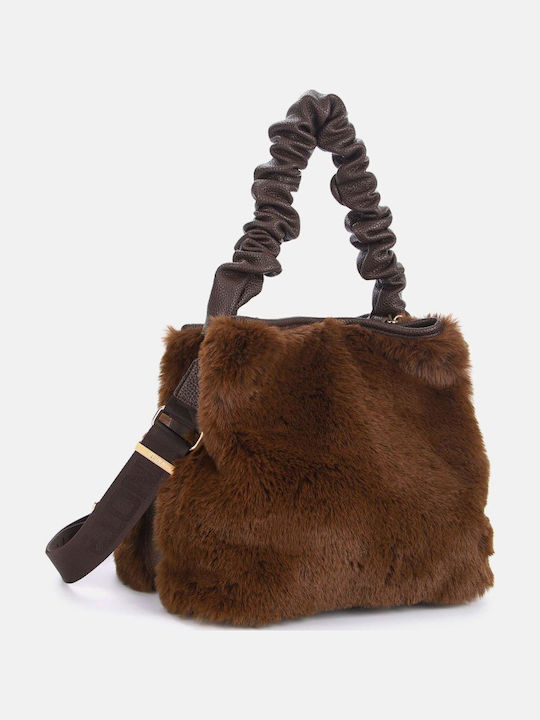 Fell Schultertasche für Damen Bear