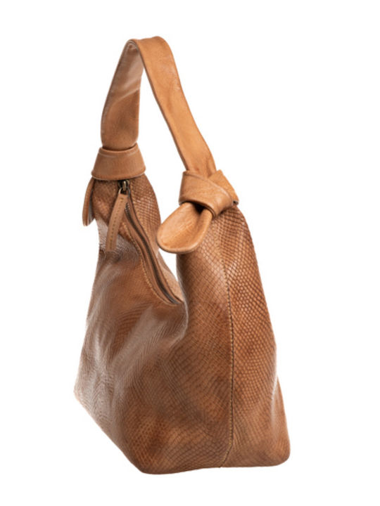 Brown Leather Women's Shoulder Bag