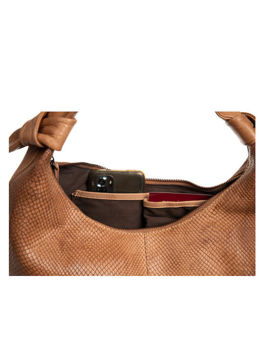Brown Leather Women's Shoulder Bag