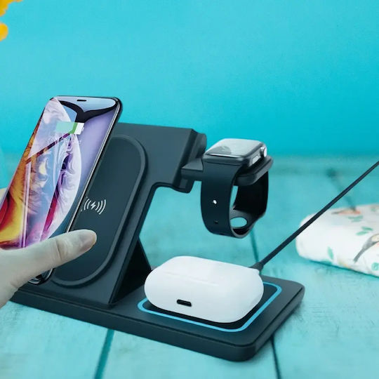 Lamtech Безжично зарядно устройство (Qi Pad) 15W, черно (LAM981203)