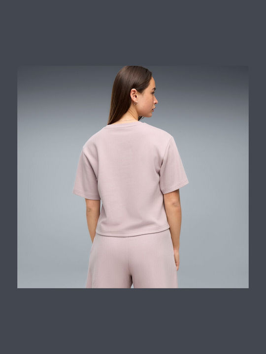 PUMA Ess Elevated T-Shirt Pink