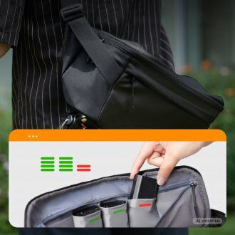 K&F Concept Geantă Sling Pentru Cameră Foto Neagră