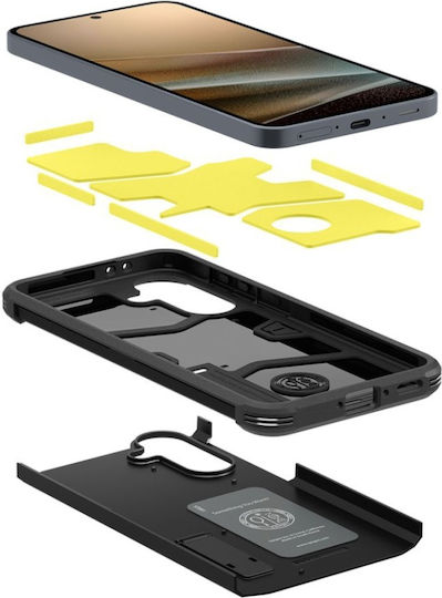 Hülle Samsung Galaxy A36 5G Stoßfest Spigen Tough Armor Schwarz