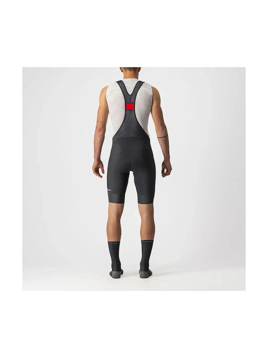 Castelli Мъжки Колоездачен Клинат с Презрамки Черен