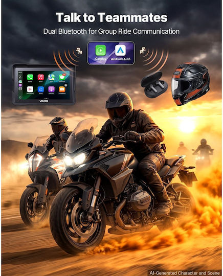 Vevor Motorrad-Navigationsbildschirm Motorrad MTCGPSKKBMWRVCUPV001V9