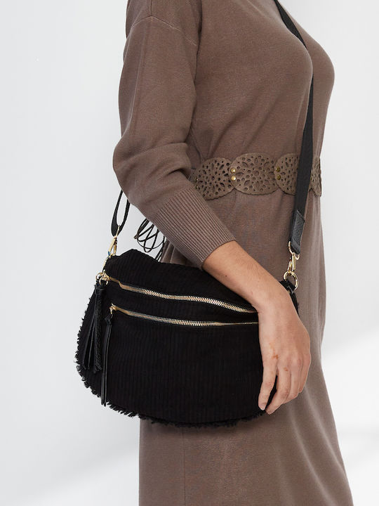 Women's Black Crossbody Bag