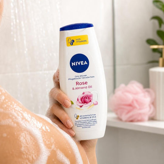 Nivea Ενυδατικό Shower Gel με Άρωμα Τριαντάφυλλο 250ml