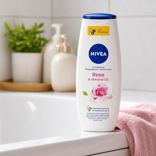 Nivea Ενυδατικό Shower Gel με Άρωμα Τριαντάφυλλο 250ml