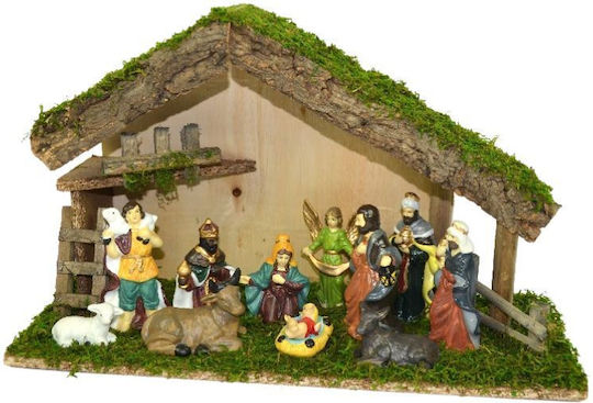 Large Wooden Manger 11 Pieces