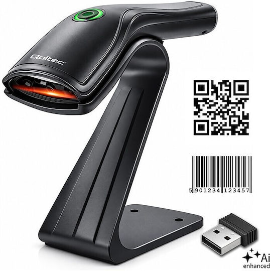 Qoltec Scanner Χειρός με Δυνατότητα Ανάγνωσης 1D Barcodes