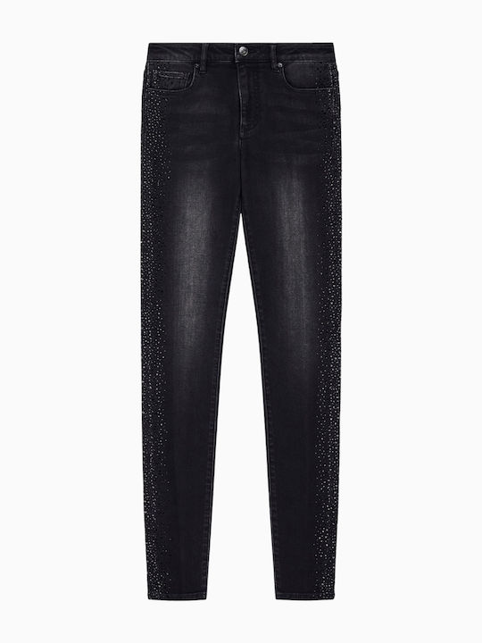 Дамски дънки Super Skinny Кройка Черен
