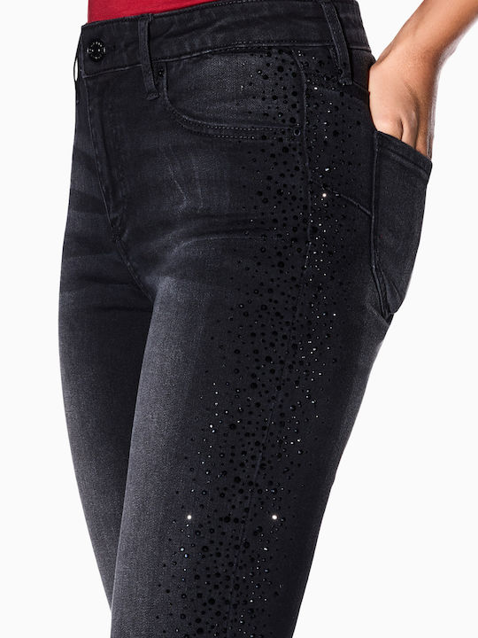 Дамски дънки Super Skinny Кройка Черен
