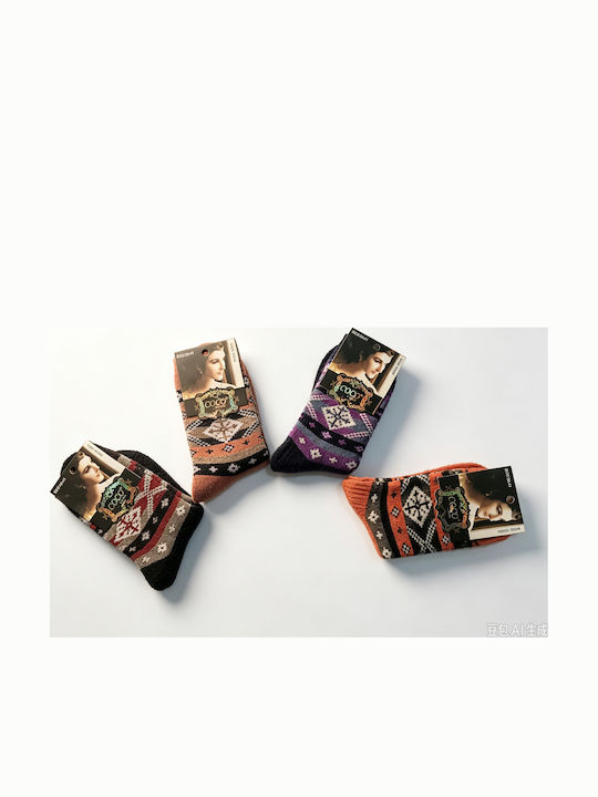 Coco&Hana Γυναικείες Κάλτσες Πολύχρωμες 4Pack