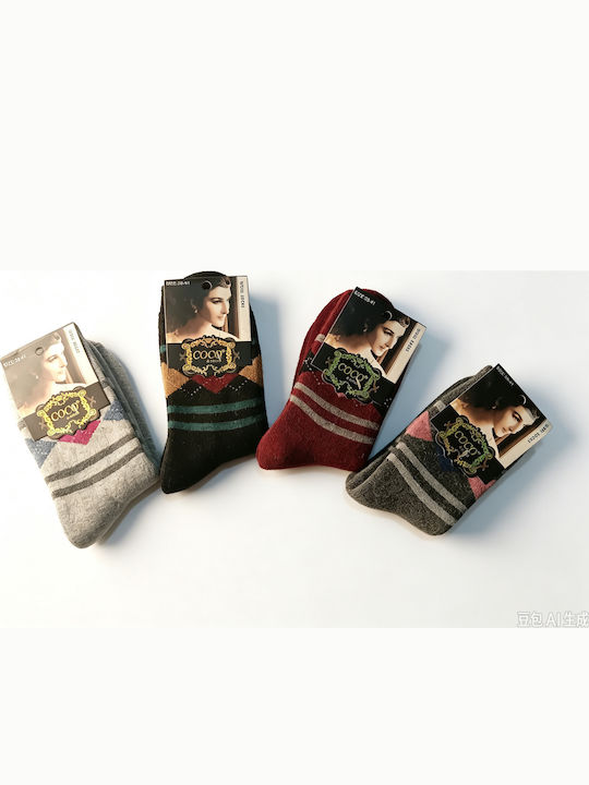 Coco&Hana Γυναικείες Κάλτσες Πολύχρωμες 4Pack