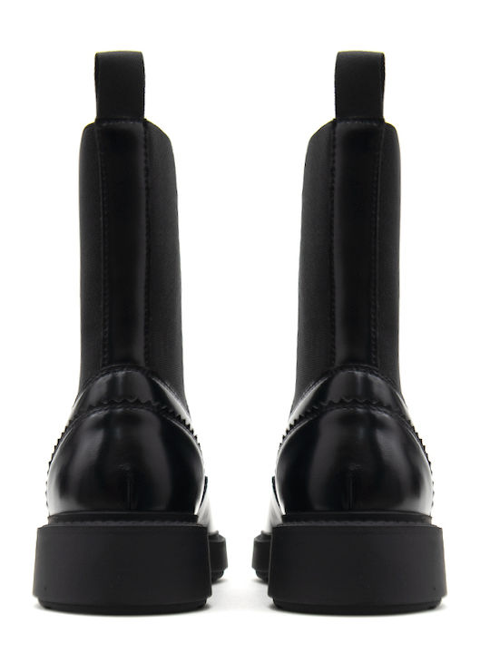 Women's Chelsea Ankle Boots in Black Patent Leather