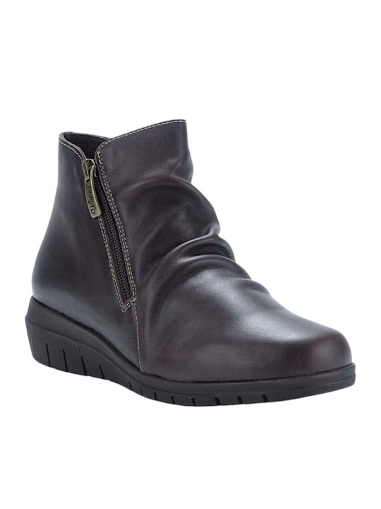 Damen-Stiefeletten Marron