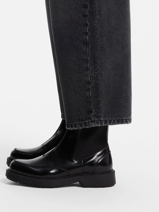 Women's Chelsea Ankle Boots in Black Patent Leather
