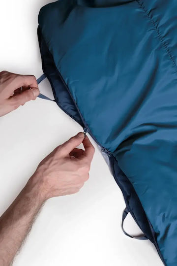 Ferrino Sleeping Bag Μονό 2 Εποχών Yukon Blue