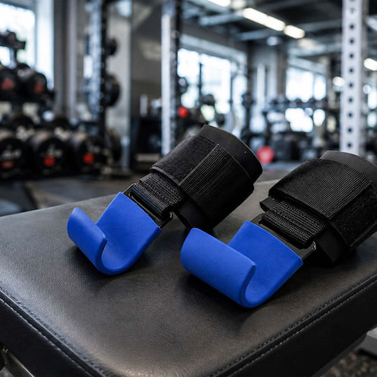 Relaxdays Weightlifting Wrist Straps Blue 2 Pieces