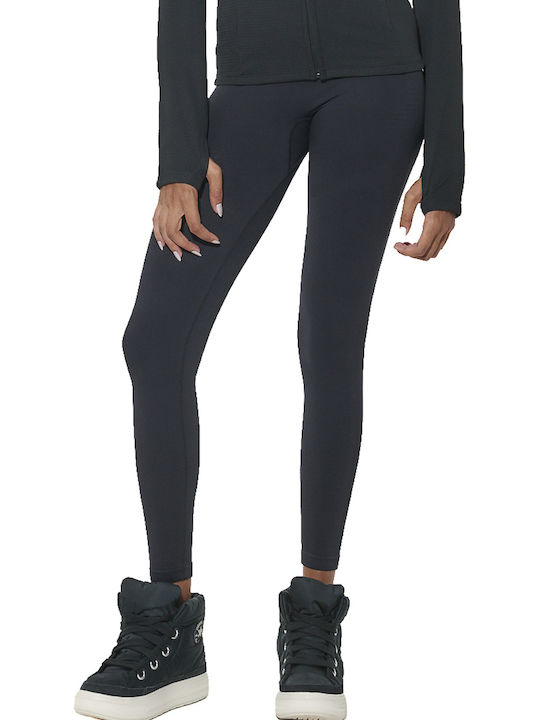 Training Damen-Leggings Push-up Schwarz