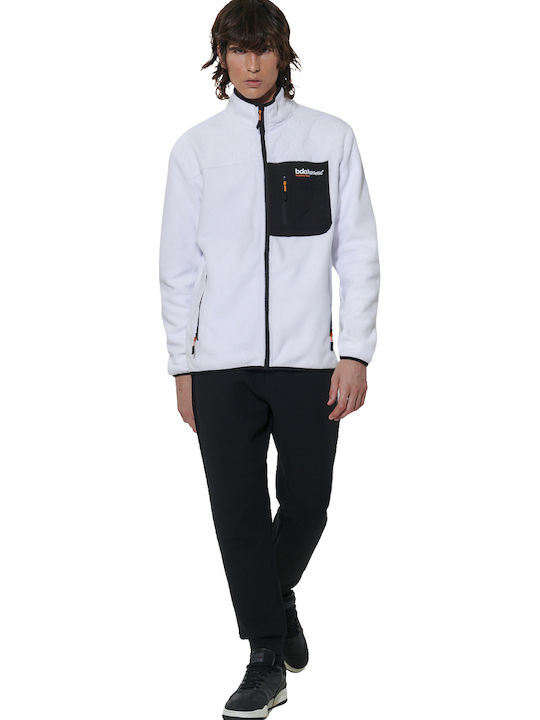 Ανδρική Ζακέτα Fleece Λευκή