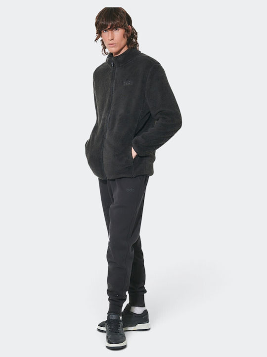 Jachetă Bărbătească Fleece Neagră