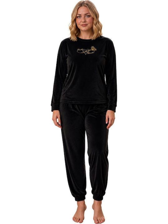 Boyraz Winter Women's Pyjama Set Black