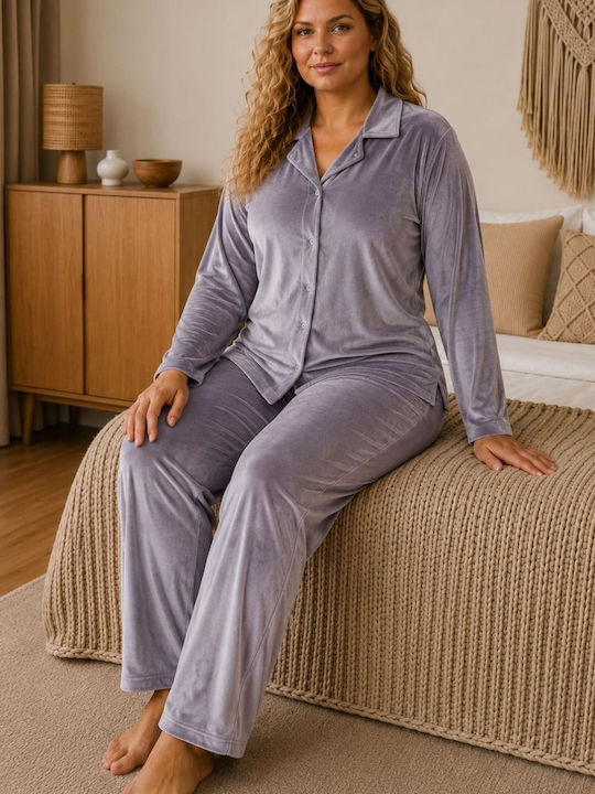 Boyraz Winter Women's Grey Pyjama Set