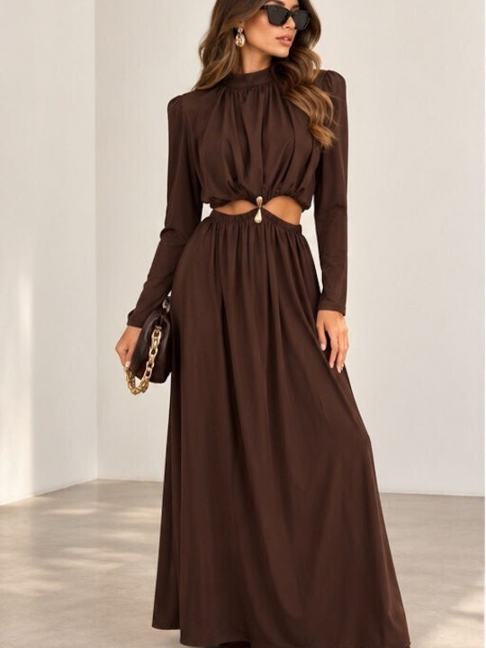 Amelia Maxi Dress for Wedding / Christening Brown