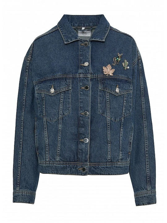 Women's Jean Jacket Dirty Blue Denim