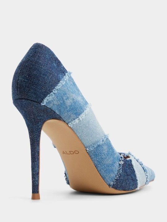 Stasyamix Pointed-Toe Low-Heel Denim Pumps