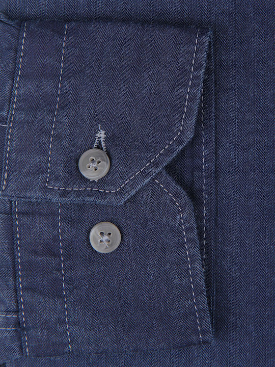 Long Sleeve Blue Shirt