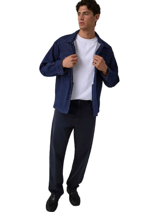 Pantaloni Bărbați Loose Fit Albastru Marin