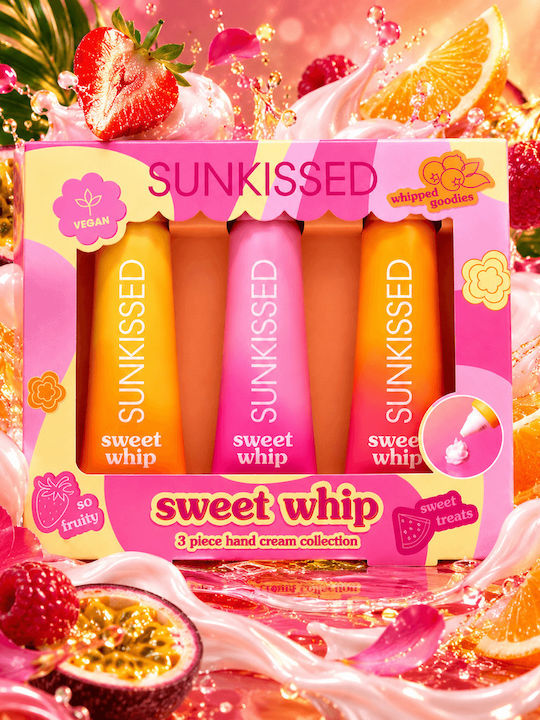 Sunkissed Sweet Whip Hautpflege-Set zur Feuchtigkeitspflege Waldbeere, Tropisch & Passionsfrucht 3 Stück