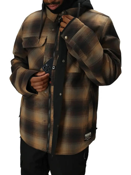 686 I-008476-1890 Men's Brown Ski & Snowboard Jacket