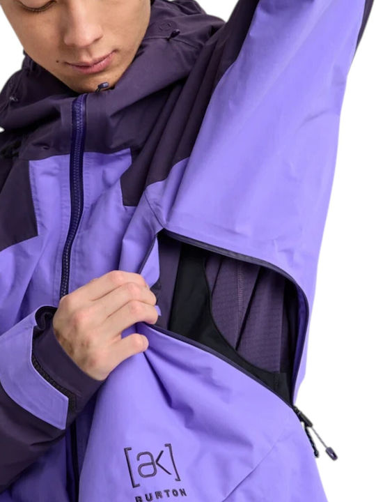 Burton Ak Cyclic 3076310E7O Ανδρικό Μπουφάν Gore-Tex για Σκι & Snowboard Μωβ