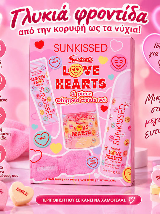 Sunkissed Love Hearts Hautpflege-Set für Feuchtigkeitspflege 4-teilig