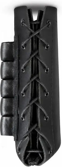 Chameleon Leather Buttstock Cover – Leather Stock Cover with Cartridge Holder Cal 20 Black