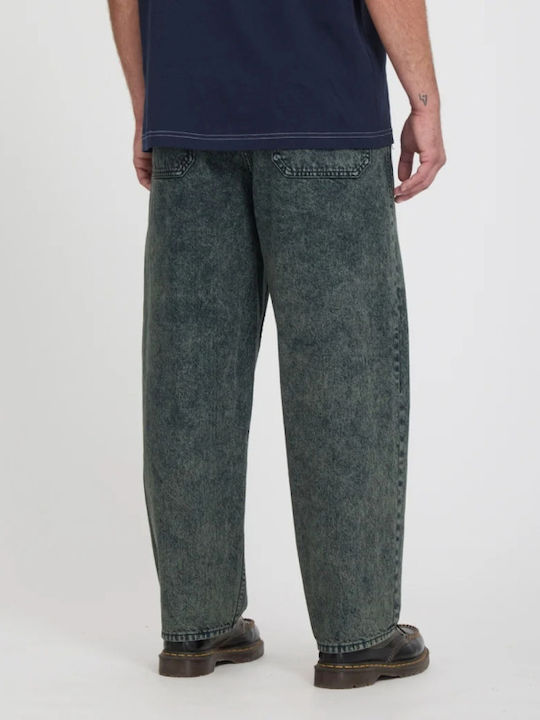 Freazy Men's Loose Tapered Fit Jeans Scarab