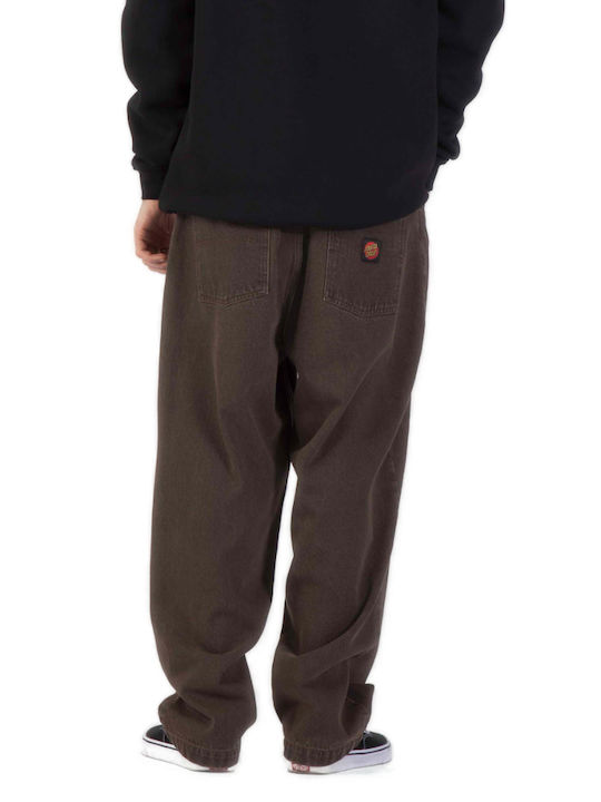 Men's Baggy Rust Overdye Jeans Trousers