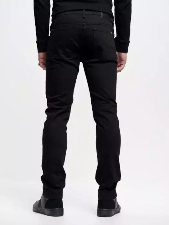 Terry Мъжки Дънков Панталон Slim Fit Черен