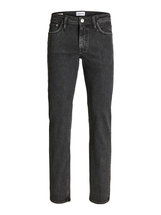 Clark Ανδρικό Παντελόνι Τζιν Ελαστικό Regular Fit Black Denim