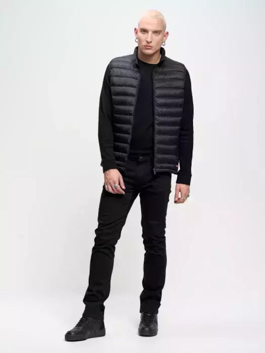 Terry Мъжки Дънков Панталон Slim Fit Черен