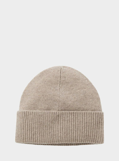 Men's Knitted Beanie in Brown