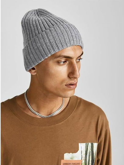 Beanie Men's Knitted Beanie in Grey