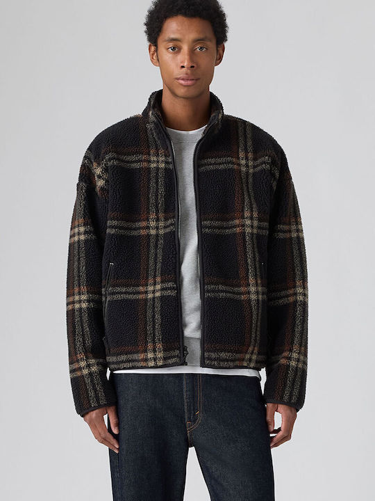 Nolan Men's Jacket Jet Black - Brown